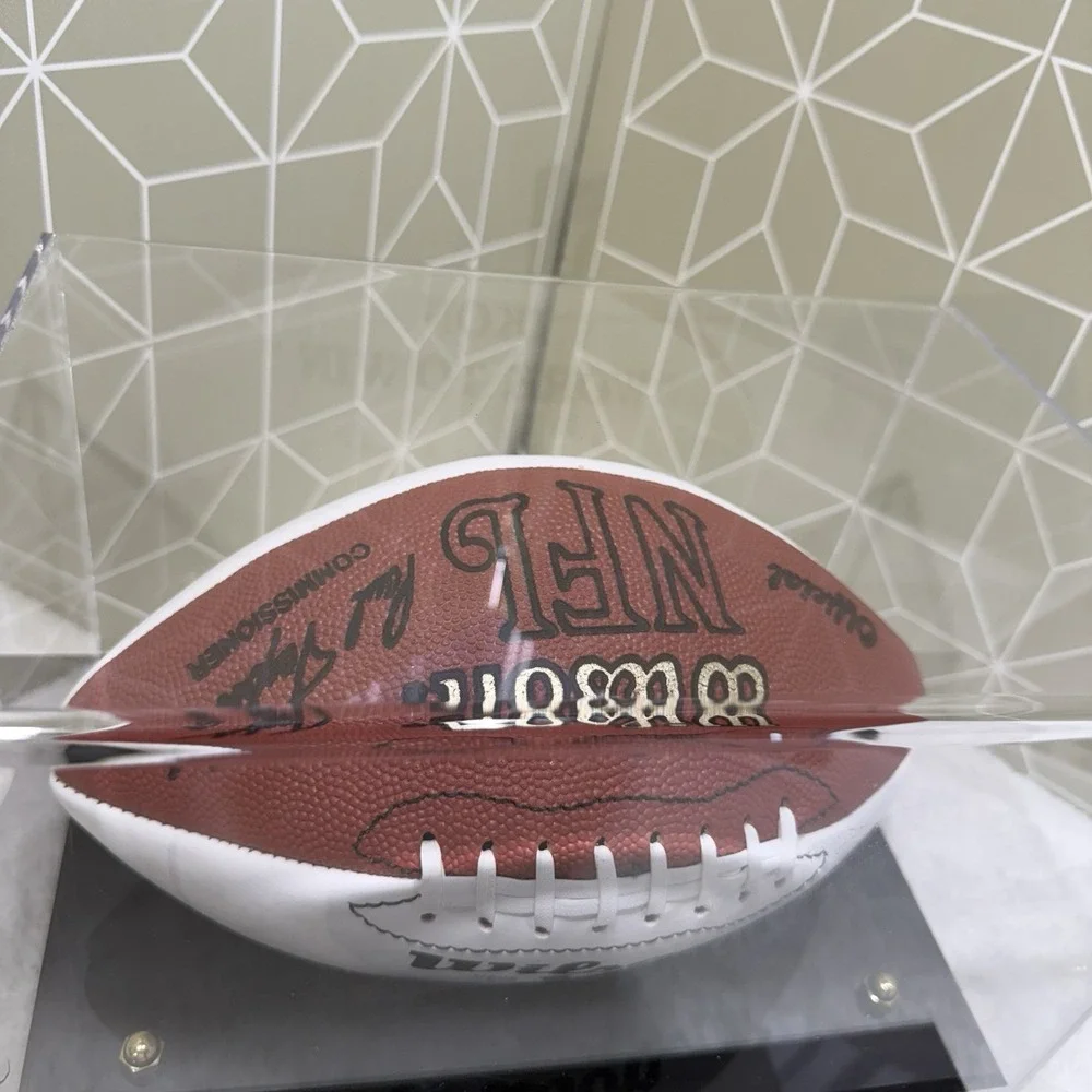 Wilson NFL Football Hand SIGNED / Autographed by NFL Legend TERRY BRADSHAW (HOF)